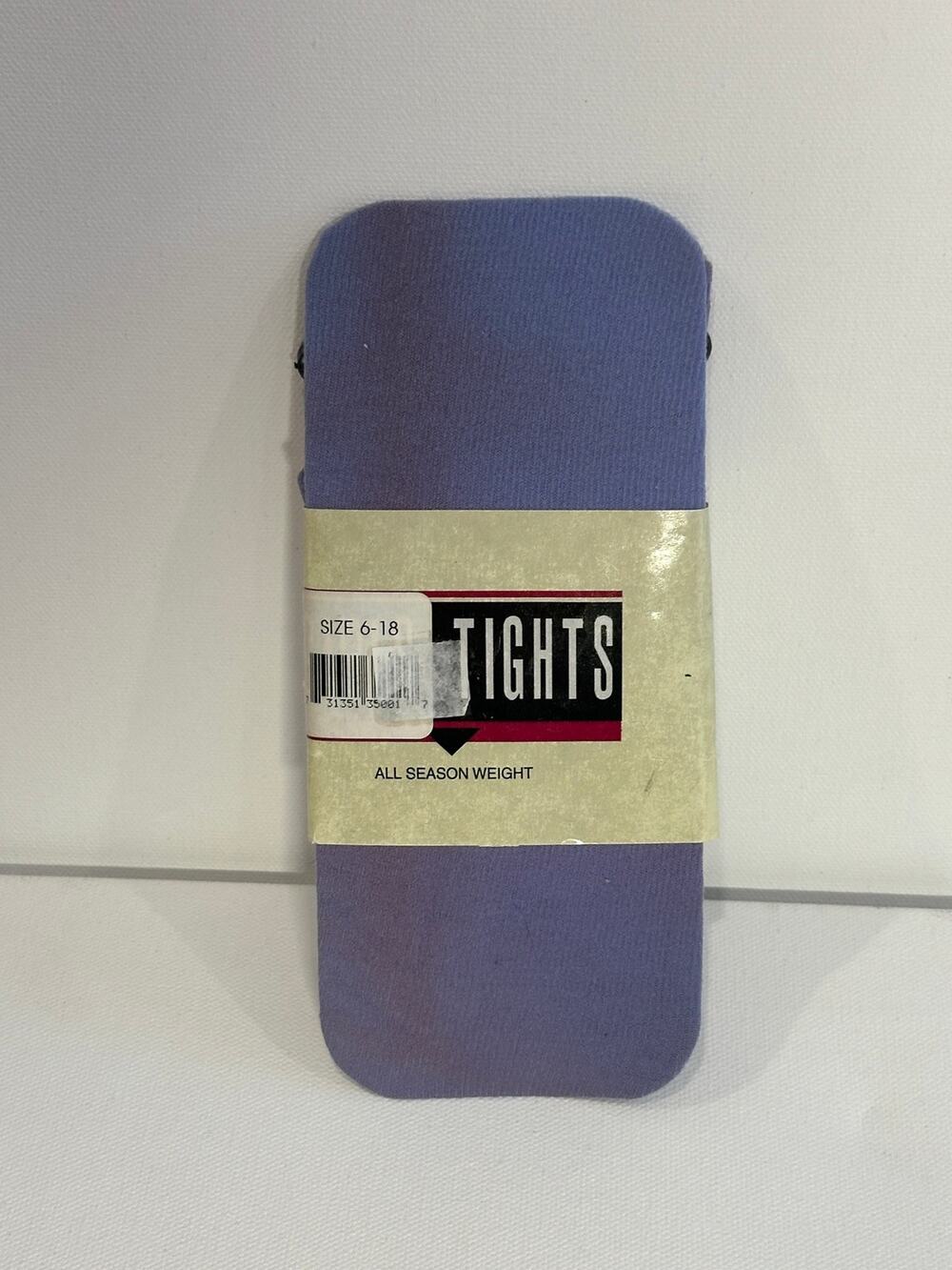 NOS Vintage Lilac Purple All Season Tights Made in USA Size 6-18